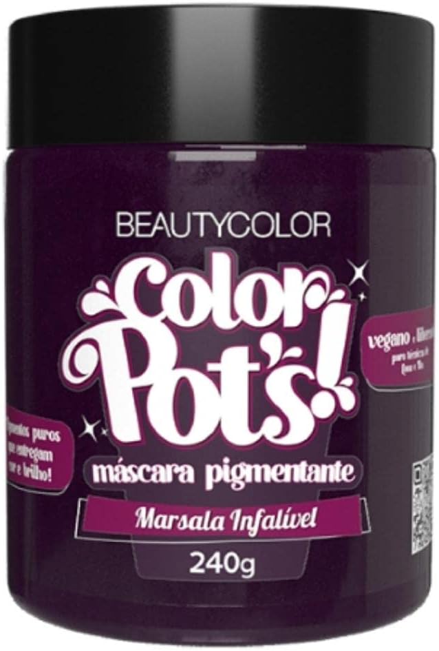 Beautycolor-Color-Pots-Mascara-Pigmentante-Marsala-Infalivel-–-Cor-Intensa.jpg Beautycolor Color Pot’s Máscara Pigmentante Marsala Infalível – Cor Intensa, Brilho e Hidratação – 240g