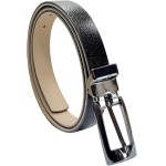 Cinto Feminino Casual Couro Fino Moderno Fivela Metal 2 cm Preto Bege Marrom Caramelo