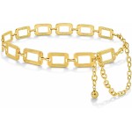 Cinto Feminino Corrente Larga Dourado Metal Ajustável ZERASTOCK Elev Hype Carrossel