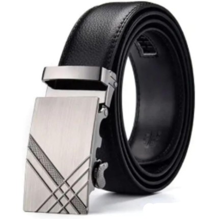 Cinto Masculino Preto, Fivela Prata - 130cm – Resistente, Ajustável e Estiloso