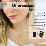 Colar Feminino Pingente Árvore da Vida com Zircônias Banhado a Ouro 18k - Pingente Espiritual e Elegante - Presente Significativo e Cheio de Estilo - Imagem 2