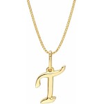 Colar Feminino com Letra Inicial – Pingente Personalizado Elegante – Corrente Semi Joia Banhada a Ouro 18K – Presente Sofisticado para Mulher - Stella Vilela Semi Joias