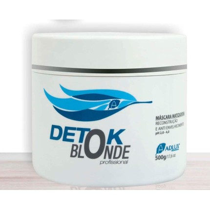 Detok Adlux Máscara Matizadora Blonde Reconstrução Loiras