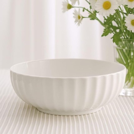 Haüskraft- Saladeira de cerâmica Brunet branco 22,5 cm