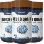 Kit 3 Magnésio L-treonato Puro Neuro Brain 90cps Fitoprime