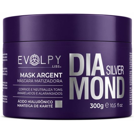 MÁSCARA MATIZADORA DIAMOND SILVER 300G - EVOLPY LISS