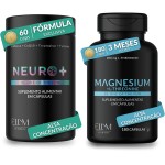 Magnésio L-Treonina 180Caps + Neuro 60Caps ELLYM NUTRITION Kit Completo Desempenho Mental e Muscular