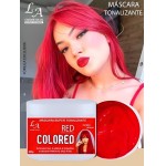 Máscara Matizadora Tonalizante Sem Amônia Resultado 100% Natural - 300g – Efeito Natural, Brilho Intenso e Cobertura Gradual - VERMELHO