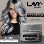 Matizador Loiro Cinza Black Platinum 250g Lavid Para Loiros Cinza a - Imagem 2