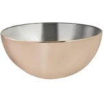 Mimo Style Preparar Tigela Bowl em Inox, Marrom (Bronze), 24 cm, 4 L