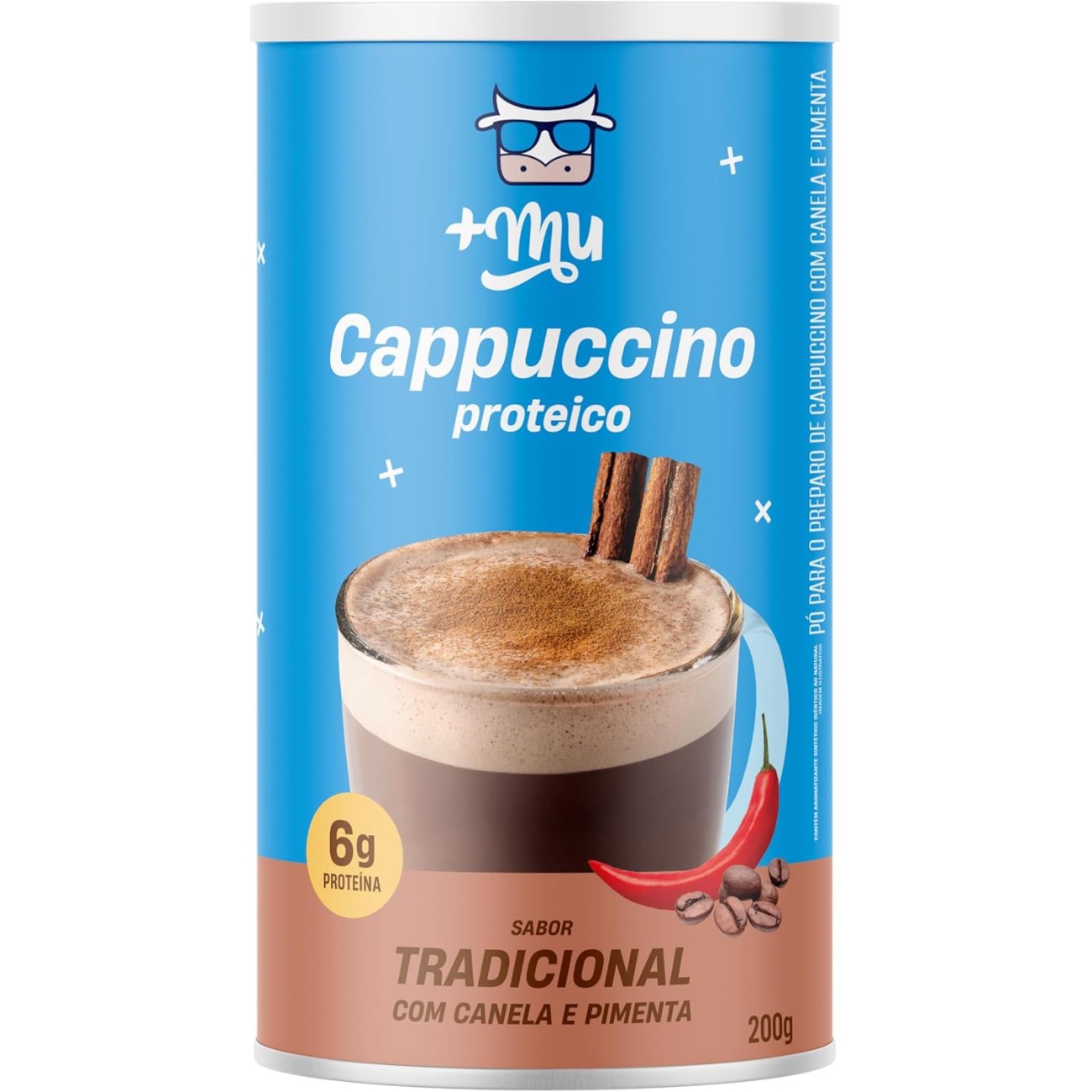 +Mu Cappuccino com Whey - 200g