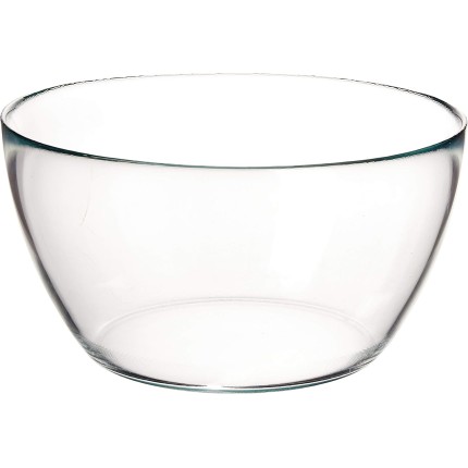 Ruvolo, Bowl Vidro Grande Tropical Saladeira Tigela Servir Mesa Posta Cozinha 4750ml