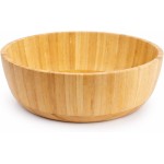 Saladeira de Bambu 30 cm para Saladas e Servir | Tigela Ampla em Bambu Natural | Design Sofisticado para Mesa e Cozinha