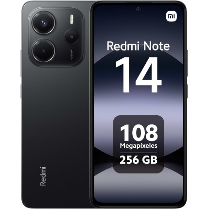 Smartphone Xiaomi Redmi Note 14 Midnight Black (Preto) 8GB RAM 256GB ROM