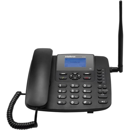 Telefone Celular Fixo 3G CF 6031 Preto Intelbras