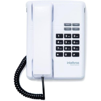 Telefone Com Fio TC 50 PREMIUM Branco Intelbras