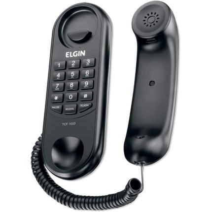 Telefone Com Fio Tcf1000 Elgin Tipo Gondola Preto