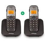 Telefone Sem Fio Digital com Ramal Adicional TS 5122 Preto Intelbras