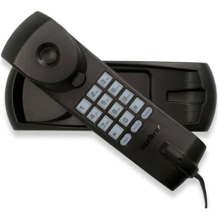 Telefone gôndola com fio preto TC 20 Intelbras