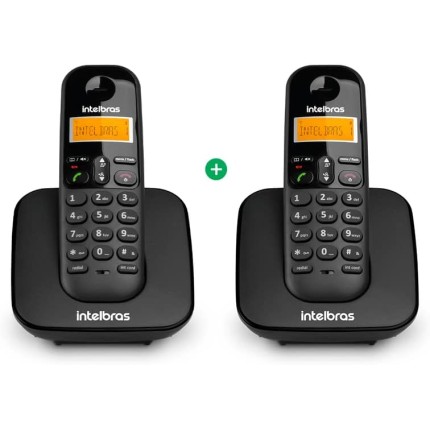 Telefone sem Fio e com Ramal Adicional TS 3112 Preto Intelbras