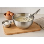 Tigela Bowl Inox 28Cm Aço Inoxidável 4L Saladeira Profissional Gourmet Para Cozinha e Culinária - Imagem 2