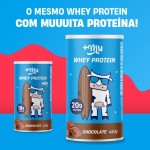 Whey Concentrado, Mais Mu, Sabor Chocolate, 20g de proteína - 450g - Imagem 2