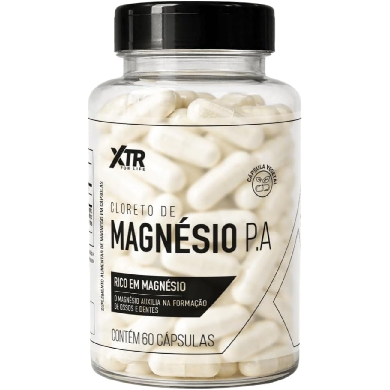 XTR For Life Cloreto de Magnésio P.A Rico em Magnésio 60 Cápsulas