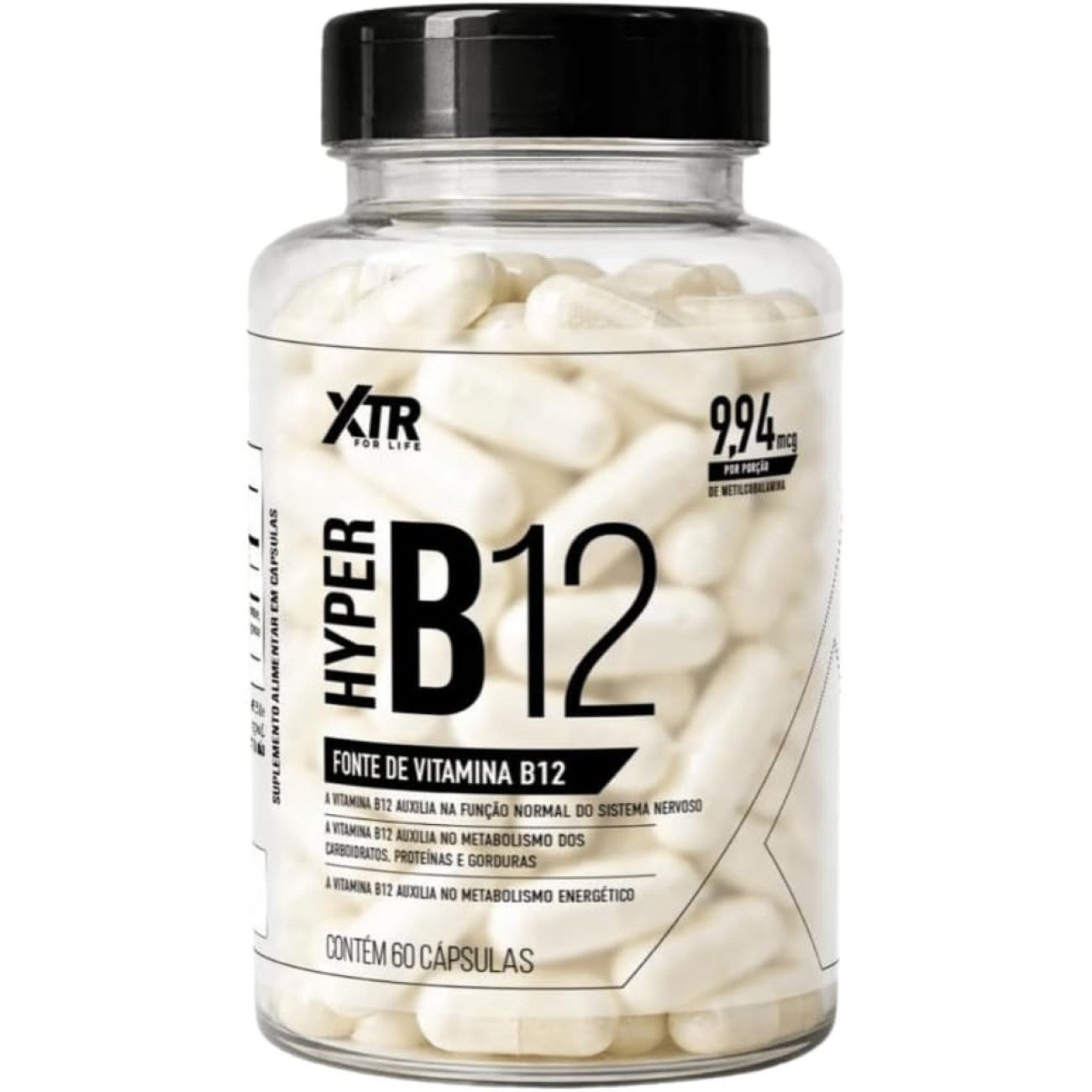 XTR For Life Hyper B12 Metilcobalamina 9,94 mcg 60 Cápsulas