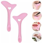 kit 02 Molde Delineado Gatinho Olhos Aplicador Sombra Silicone Make