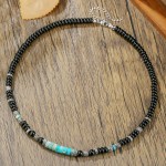 Colar de contas masculino estilo boêmio, joia com contas de lariat, presente para mulheres - Imagem 3