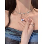 Colar feminino com laço de pérola, elegante, joia clássica com laço - Imagem 3