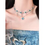 Colar feminino com laço de pérola, elegante, joia clássica com laço - Imagem 4