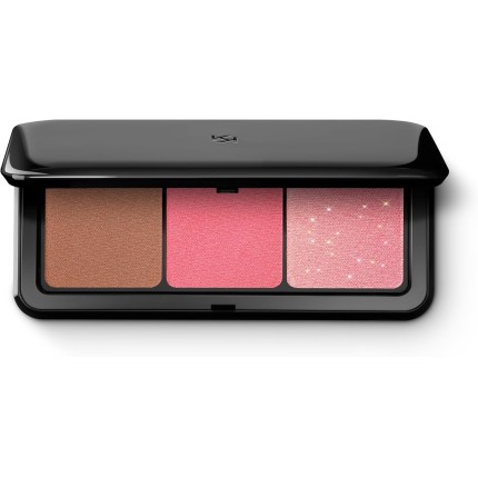 KIKO MILANO, Multi Finish Trio Blush & Bronzer Palette, Paleta Compacta 2 em 1, Cor