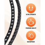 Jecanori Colares magnéticos ultra fortes para homens e mulheres com 62 ímãs, aço inoxidável, colar preto masculino, Aço inoxidável, Sem Pedra Preciosa - Imagem 6