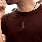Dletay Colar de urna para cinzas de aço inoxidável, joia de cremação para cinzas, colar de cinzas memorial para homens e mulheres, suporte de cinzas, preto - Imagem 4