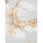 Corrente corporal elegante feminina pérola na cintura joia boho moderna - Imagem 4