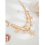 Corrente corporal elegante feminina pérola na cintura joia boho moderna - Imagem 5