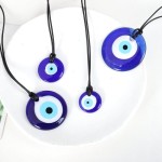 Colar de olho turco para mulheres e homens, corda de couro turco azul, joia de proteção da sorte, presente de dia dos namorados - Imagem 5