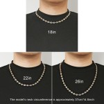 HZMAN Colar de aço inoxidável masculino hip hop polido grão de café prata colar de corrente masculina joia presente - Imagem 4