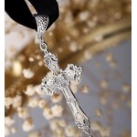 Sacina Colar de cruz gótica, gargantilha cruzada, joia gótica presente para mulheres - Imagem 6