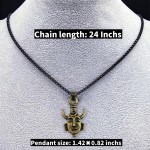 Anel Dean de aço inoxidável e pingente de amuleto de bronze com caixa de tom preto conjunto de colar inspirado em Winchester joia cosplay masculina - Imagem 4