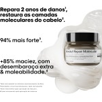 L'Oréal Professionnel Máscara Absolut Repair Molecular, Repara os Danos & Recupera a Força, Maciez & Desembaraço, Para cabelos danificados e muito danificados - Imagem 4