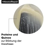 L'Oréal Professionnel Shampoo Absolut Repair, Repara Danos e Promove Brilho, Com Quinoa Dourada & Proteínas, Para cabelos secos e danificados, Toque leve e Macio, 750ml - Imagem 5