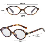 Armação de óculos oval em acetato armação pequena para mulheres e homens moda tendencia oculos modernos retrô vintage - Imagem 9