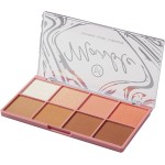 Blush 8 colores, BateiaPro Paleta de Blush e Iluminador 2 em 1, Multi Finish Paleta Blush Compacta