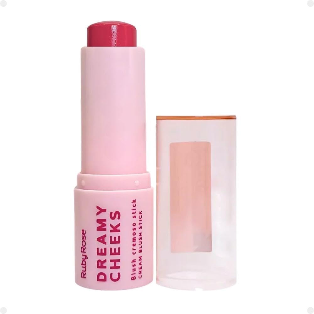 Blush-Em-Bastao-Stick-Dreamy-Cheeks-Ruby-Rose-Cremoso-Facial.jpg Blush Em Bastão Stick Dreamy Cheeks Ruby Rose Cremoso Facial Acabamento Natural - Calm Rose
