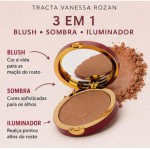 Blush, Iluminador e Sombra 3x1 Coleção Vanessa Rozan - Maquiagem | Fórmula Vegana, Com Vitamina E, Acabamento Radiante - Imagem 2