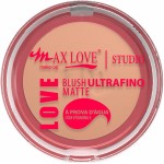 Blush Matte Ultrafino Max Love - Alta Pigmentação e Acabamento Aveludado - 10g, Cor 55 - Maquiagem Profissional - Imagem 2