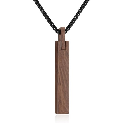 Dletay Colar de urna para cinzas de aço inoxidável, joia de cremação para cinzas, colar de cinzas memorial para homens e mulheres, suporte de cinzas, preto