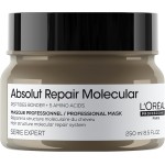 L'Oréal Professionnel Máscara Absolut Repair Molecular, Repara os Danos & Recupera a Força, Maciez & Desembaraço, Para cabelos danificados e muito danificados